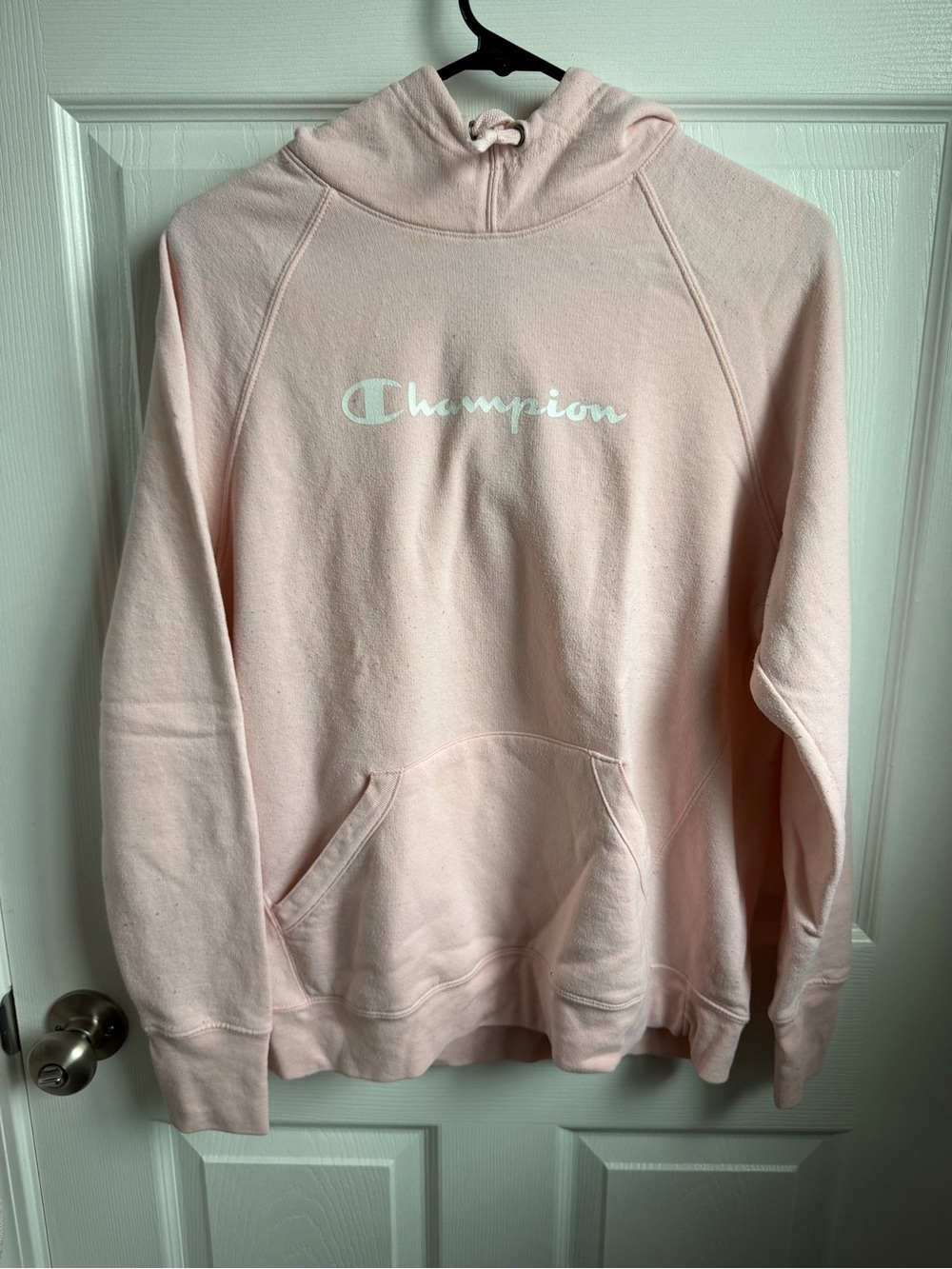 Champion Light Pink Pullover Hoodie